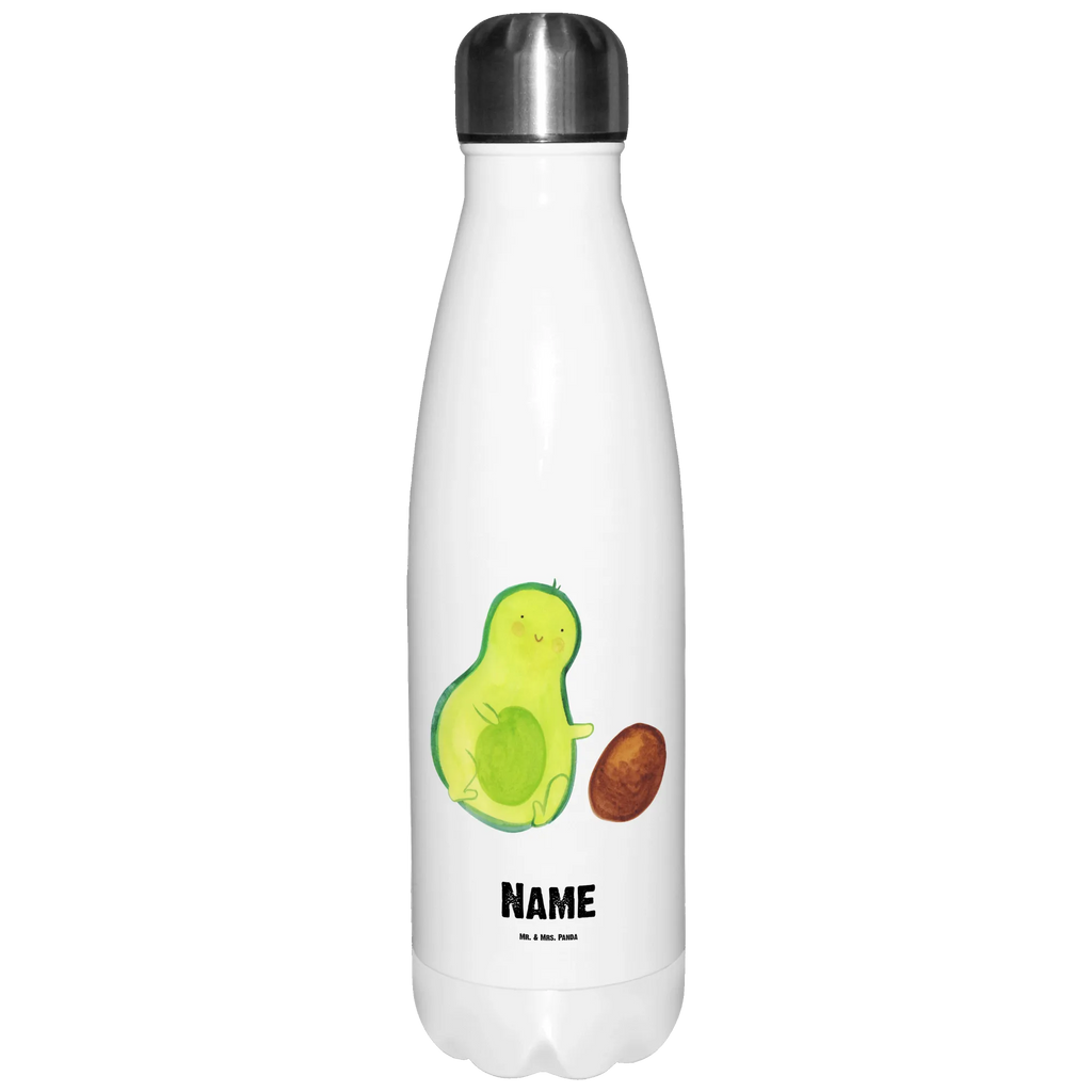 Spersonalizowana butelka termiczna Awokado pestka toczy się Awokado, Warzywa, Wegan, Zdrowy