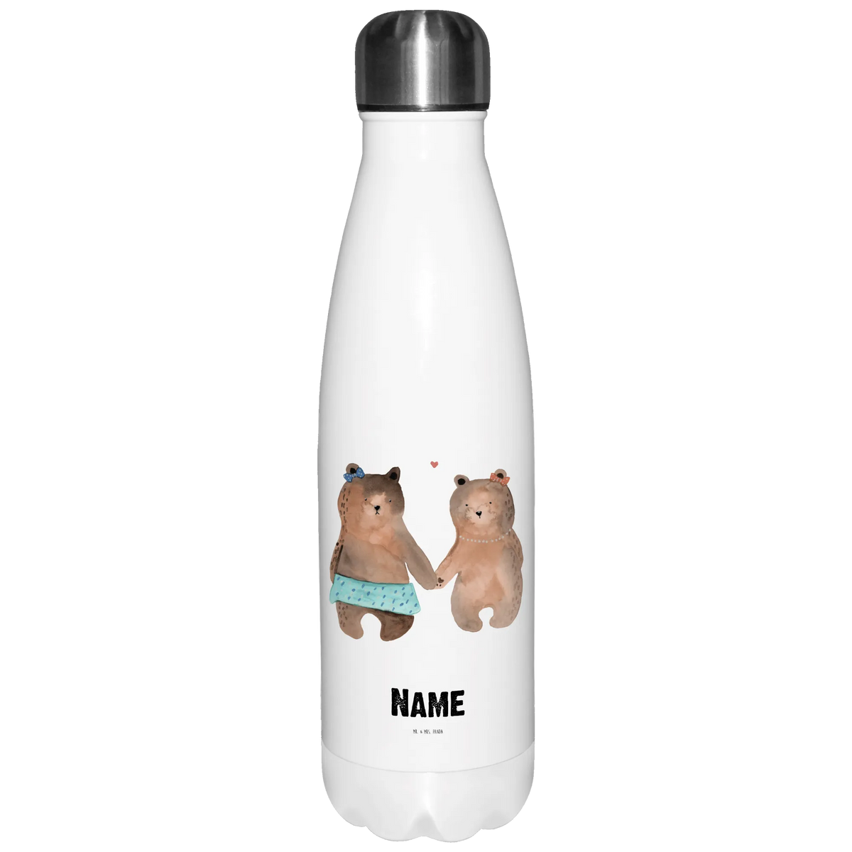 Personalised insulated bottle bear Girlfriend bear, teddy, teddy bear, cuddly toy, bear girlfriend best friend love proof of love loves buddy buddy