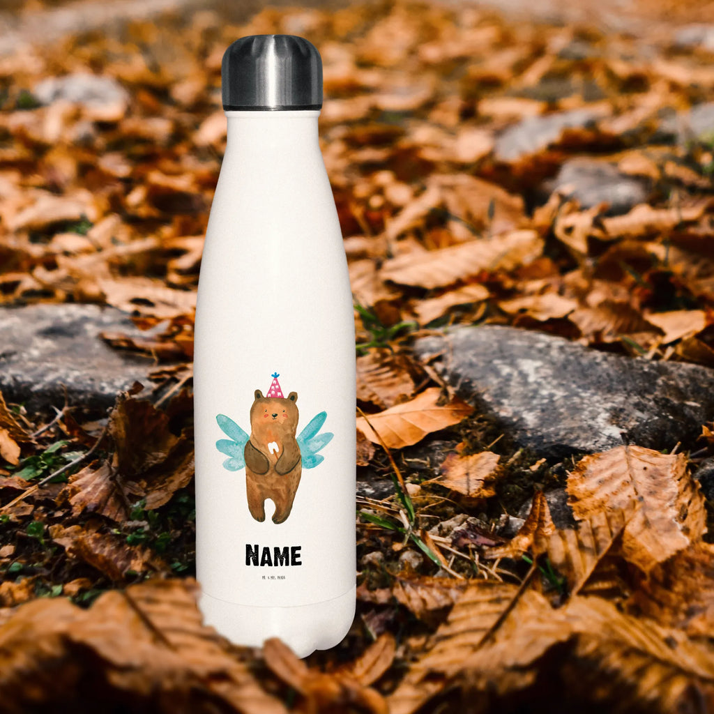 Personalised insulated bottle bear tooth fairy bear, teddy, teddy bear, cuddly toy, milk tooth, first tooth, Tooth fairy, fairy