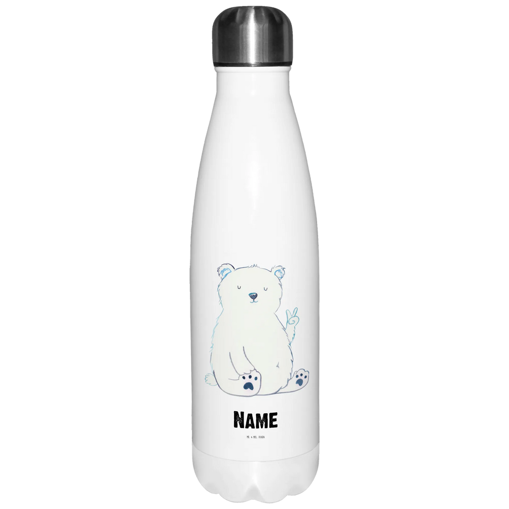 Spersonalizowana butelka termiczna Niedźwiedź polarny leniwy Niedźwiedź, Miś, Pluszowy miś