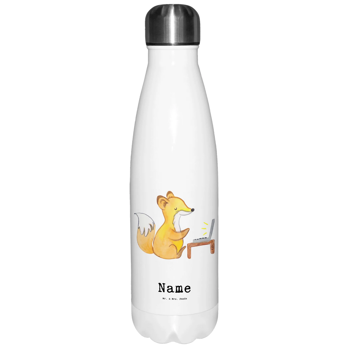 Personalised insulated bottle Editor Heart gift, gift idea, best, farewell gift, passing exam, anniversary, retirement, promotion, job start, sayings, funny, profession