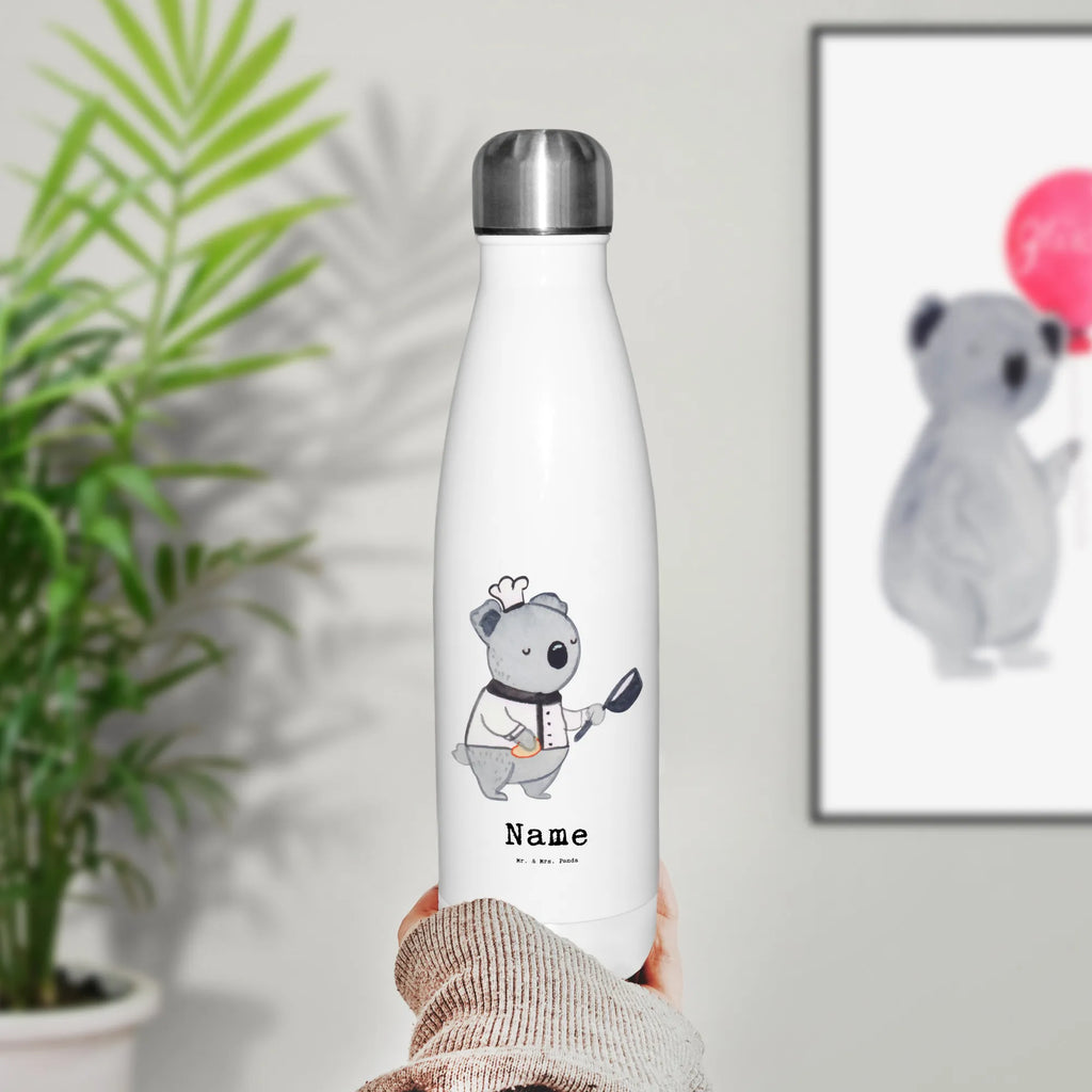 Personalised insulated bottle assistant cook Heart gift, gift idea, best, farewell gift, passing exam, anniversary, retirement, promotion, job start, sayings, funny, profession