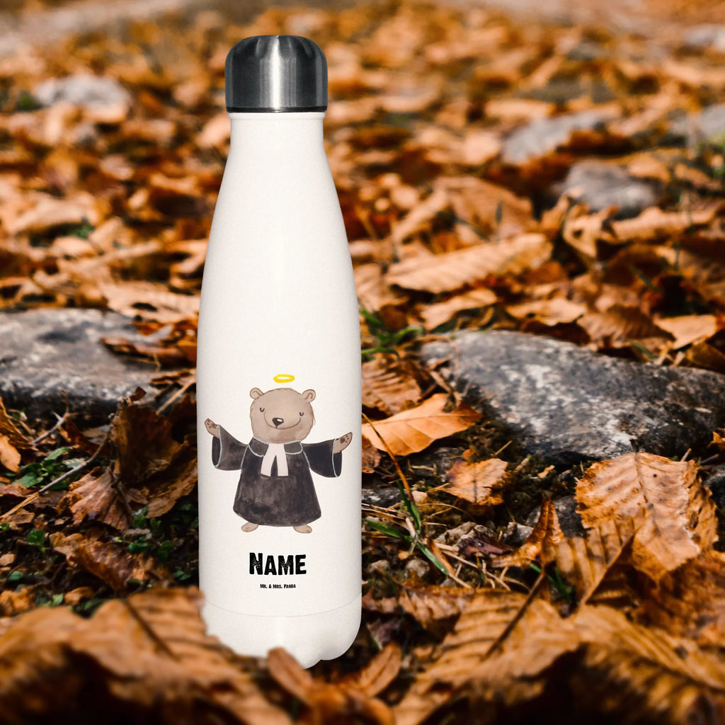 Personalised insulated bottle Religious teacher heart gift, gift idea, best, farewell gift, passing exam, anniversary, retirement, promotion, job start, sayings, funny, profession