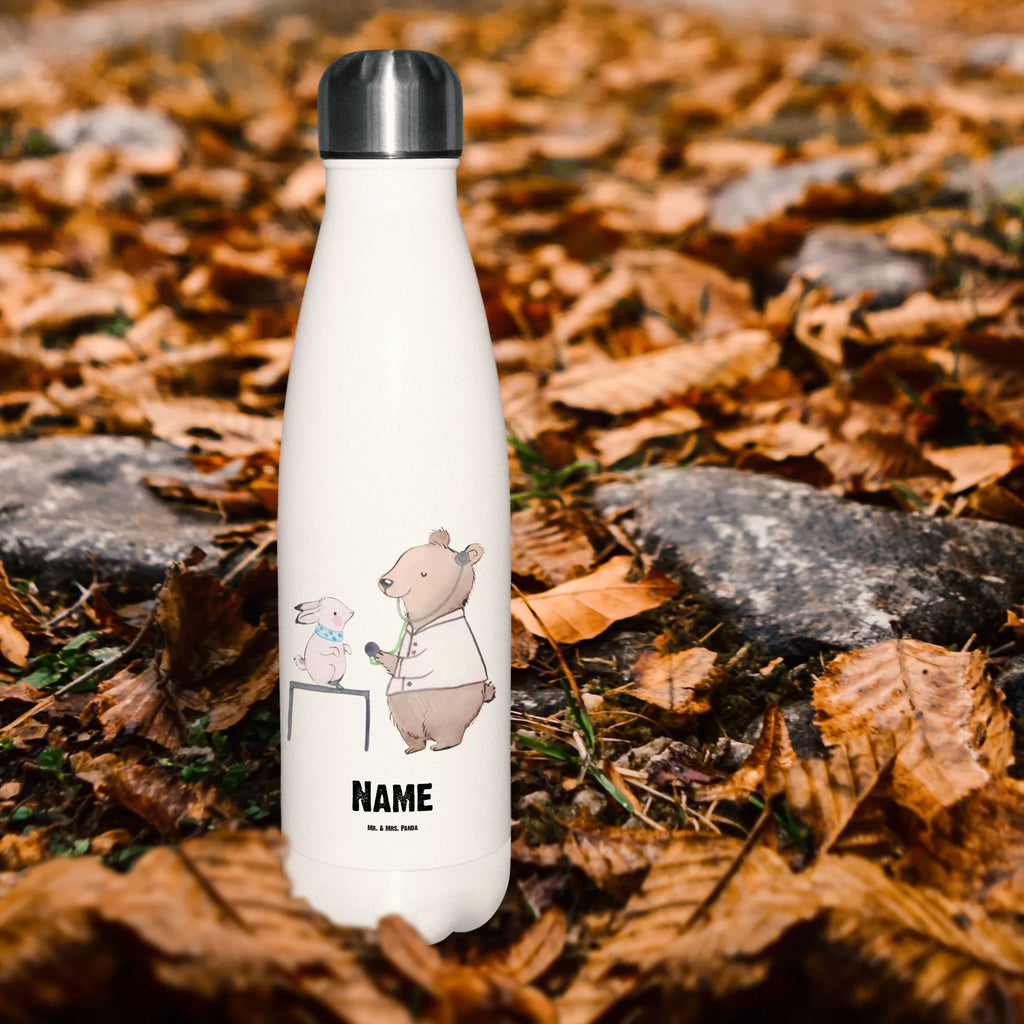 Personalised insulated bottle Animal Practitioner Heart gift, gift idea, best, farewell gift, passing exam, anniversary, retirement, promotion, job start, sayings, funny, profession