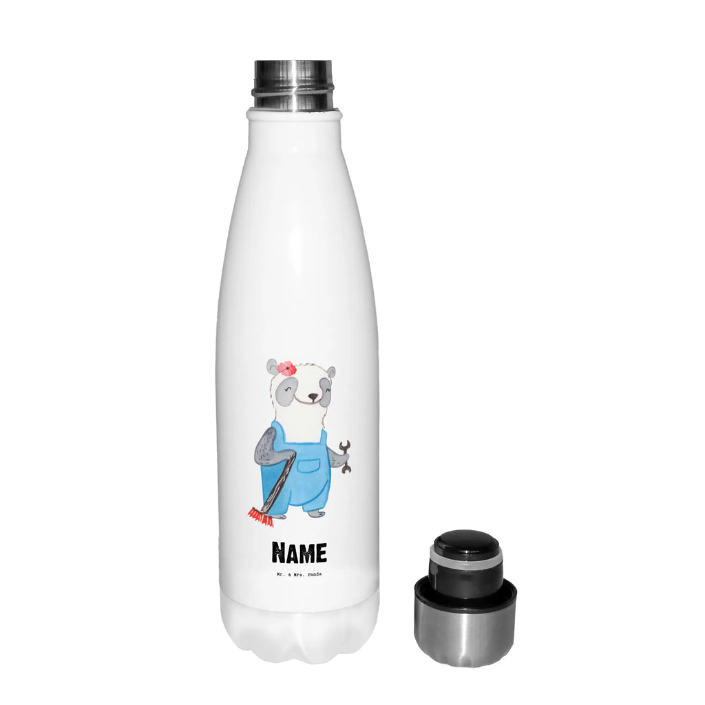 Personalised insulated bottle janitor heart gift, gift idea, best, farewell gift, passing exam, anniversary, retirement, promotion, job start, sayings, funny, profession