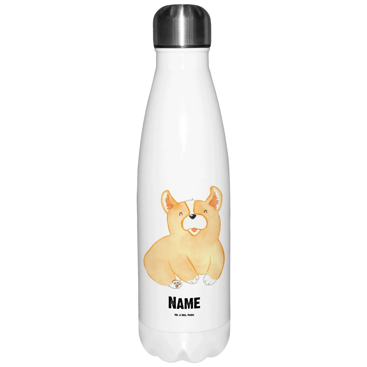 Personalised insulated bottle Corgi dog breed, mutt, hound, woof, dog mama, love dogs, love for dogs, dog decorative items, bag with dog print, funny gifts for dog owners, what do you give a dog lover, Christmas gifts for dogs, gifts for dogs, dog sayings, sayings, dog's sayings, british, saying, joy of life