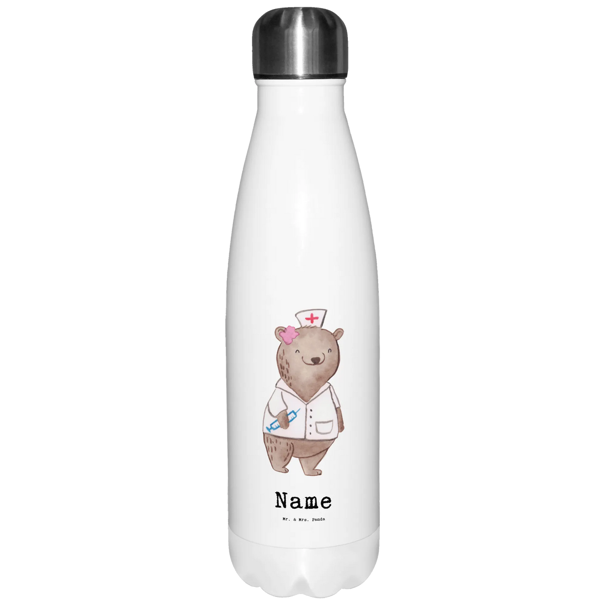 Personalised insulated bottle anesthesiologist heart gift, gift idea, best, farewell gift, passing exam, anniversary, retirement, promotion, job start, sayings, funny, profession