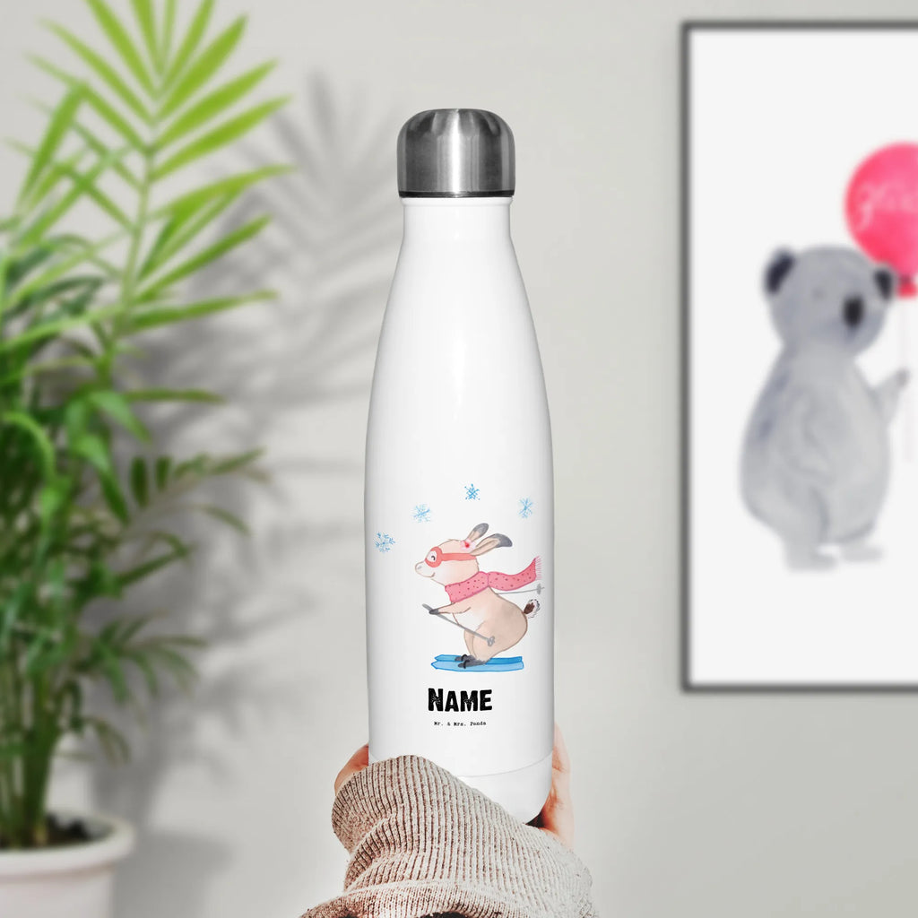 Personalised insulated bottle ski instructor Heart gift, gift idea, best, farewell gift, passing exam, anniversary, retirement, promotion, job start, sayings, funny, profession