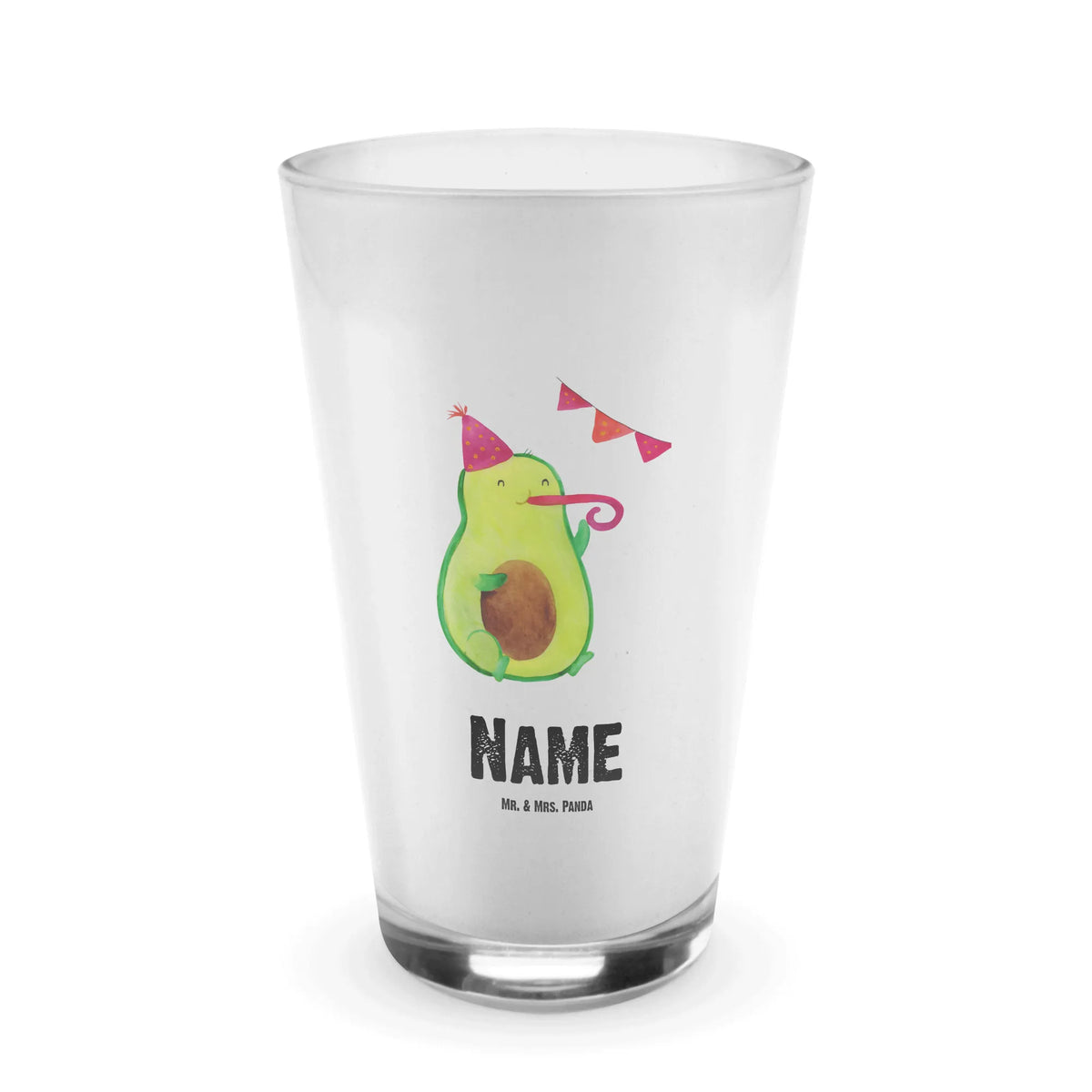 Personalised glass avocado party avocado, vegetables, Abi, school graduation, avocados, jubilee, favorite day, birthday celebration, graduation, birthday, class celebration, happy birthday, passed, anniversary, party, exam, celebration, company celebration