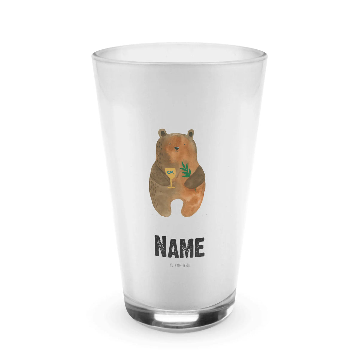 Personalised glass bear confirmation bear, teddy, teddy bear, cuddly toy, confirmation, service, evangelic, church