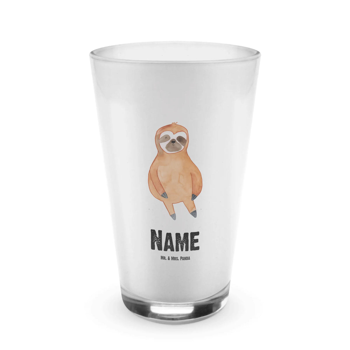 Personalised glass sloth Satisfied trend animal, favorite animal, contented, relax, lazy, break
