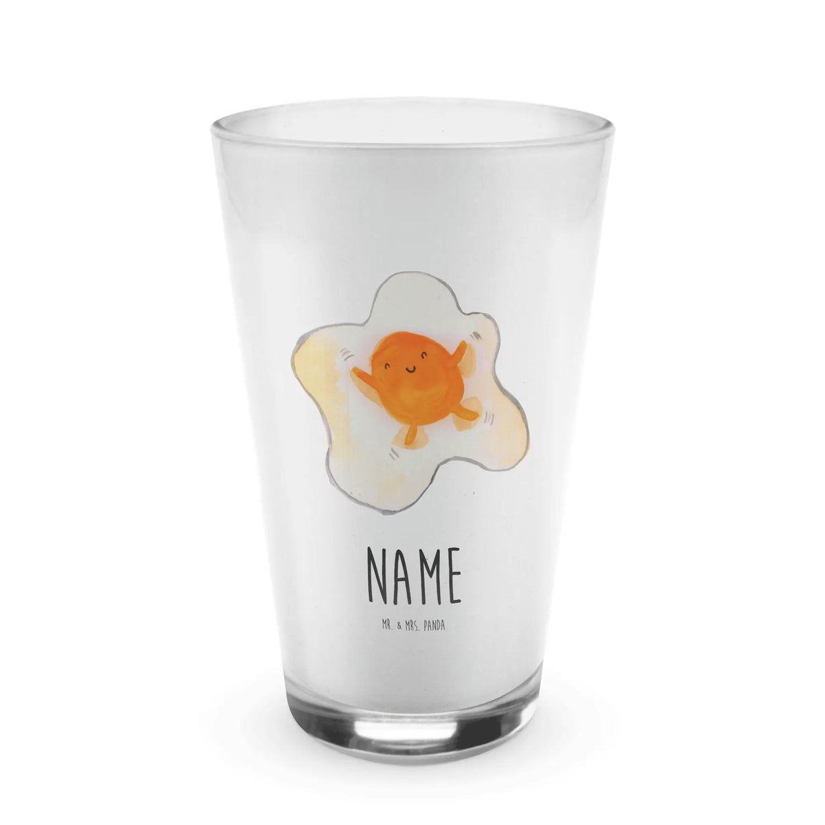 Personalisiertes Glas Spiegelei Ei