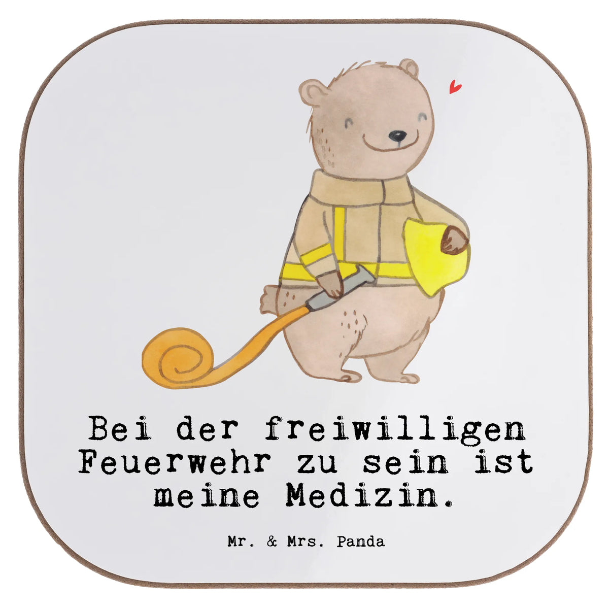 Untersetzer Bär Freiwillige Feuerwehr