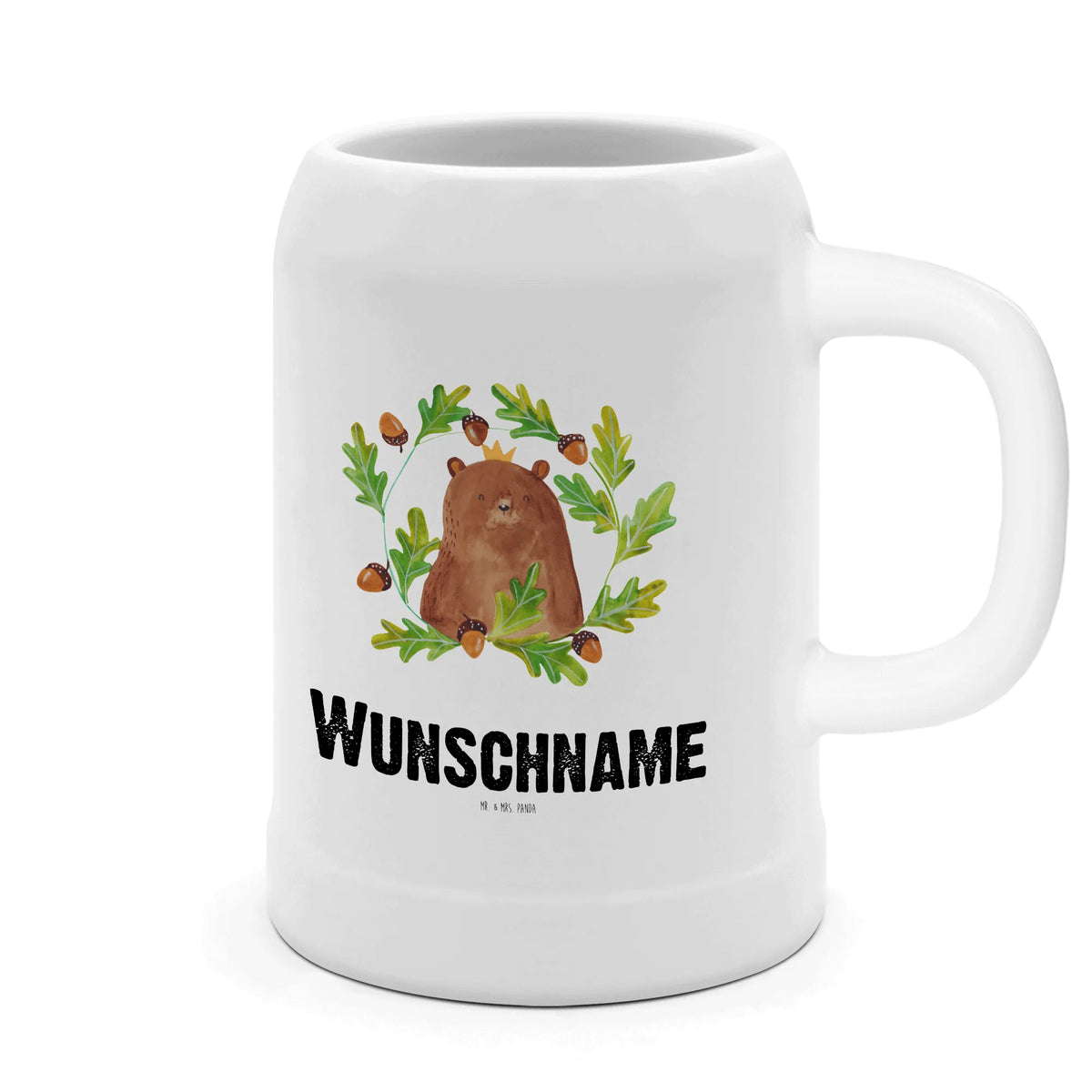 Personalizowany kufel piwa Niedźwiedź król Niedźwiedź, Miś, Pluszowy miś