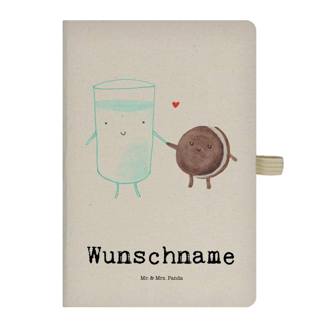 DIN A4 Personalizowany Notatnik mleko ciastko Motywy zwierzęce, dobra energia, zabawne powiedzonka, zwierzęta