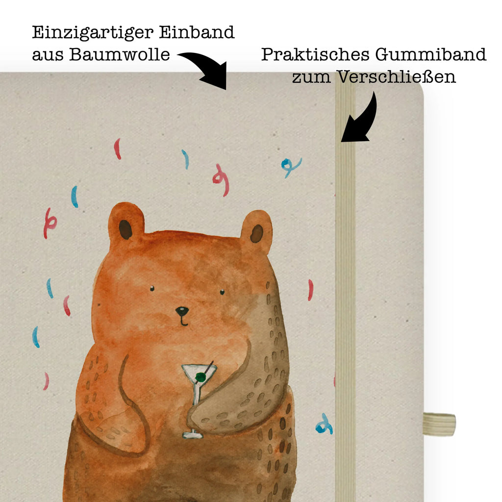 DIN A4 Personalizowany Notatnik Niedźwiedź Impreza Niedźwiedź, Miś, Pluszowy miś