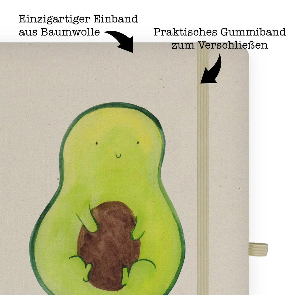 Personalised notebook avocado core avocado, vegetables, seed, saying life, avocado seed, plant