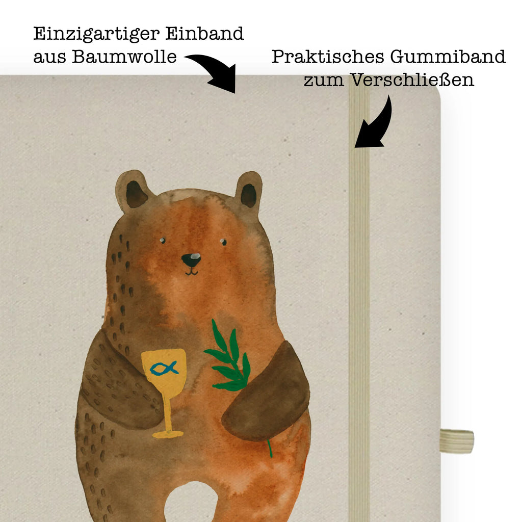 Personalised notebook bear confirmation bear, teddy, teddy bear, cuddly toy, evangelic, confirmation, church, service