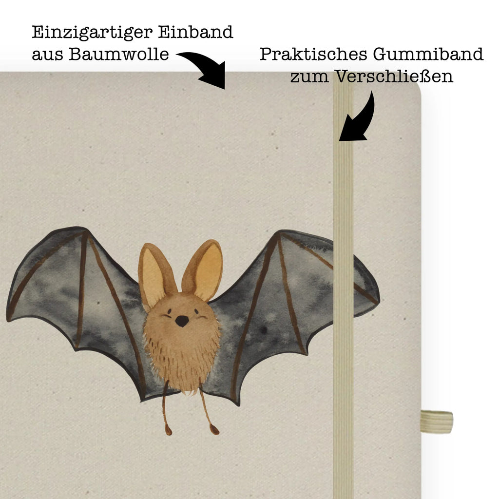 Personalised notebook bat wing small animals, cute, funny, cute animal motives, hand drawn, small world, funny sayings, good mood, happy, gifts, gift ideas, special gifts, animal lover, card
