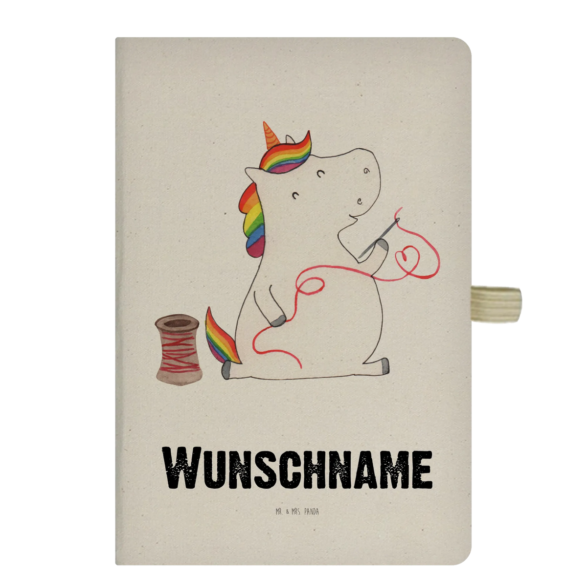 Personalised notebook unicorn seamstress unicorn, unicorns, knitting, girlfriend, sewing room, tinkering, seamstress present, seamstress gift, sew, crochet, girl