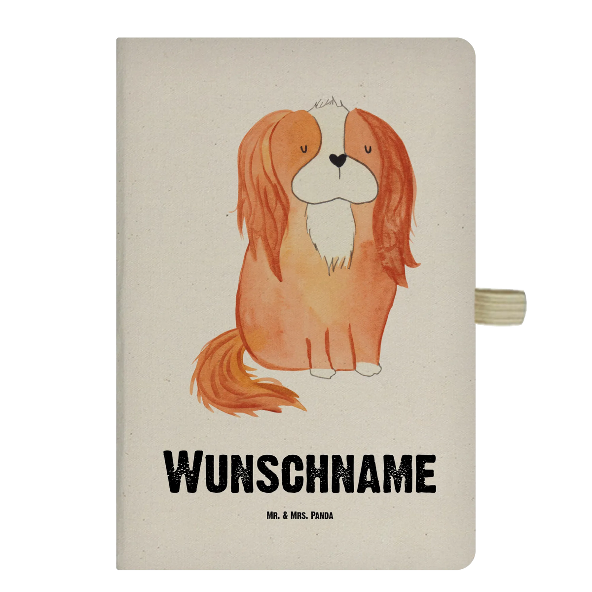 DIN A4 Personalizowany Notatnik pies Cavalier King Charles Spaniel Pies, motyw psa, zwierzę domowe, rasa psa, miłośnik zwierząt, właściciel psa, powiedzenia