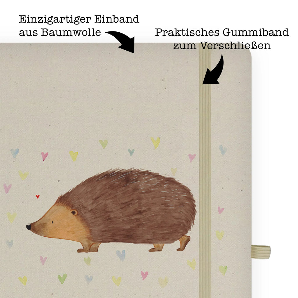 Personalised notebook Hedgehog hearts small animals, cute, funny, cute animal motives, hand drawn, small world, funny sayings, good mood, happy, gifts, gift ideas, special gifts, animal lover, card, heart, Love, hearts, kiss, hedgehog, life, trust