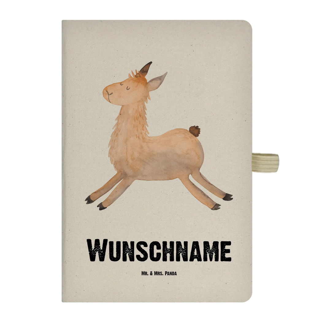 Personalised notebook lama Jump Llama, llama, alpaca, trendy animal, llamas, heartache, exam, new start, luck, happy, graduation, start, girlfriend, good morning, favourite day, Lama, happy day
