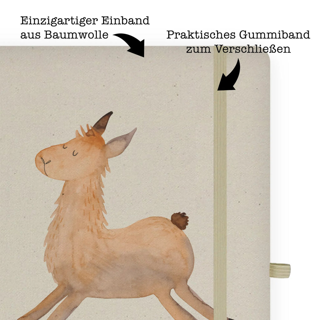 Personalised notebook lama Jump Llama, llama, alpaca, trendy animal, llamas, heartache, exam, new start, luck, happy, graduation, start, girlfriend, good morning, favourite day, Lama, happy day