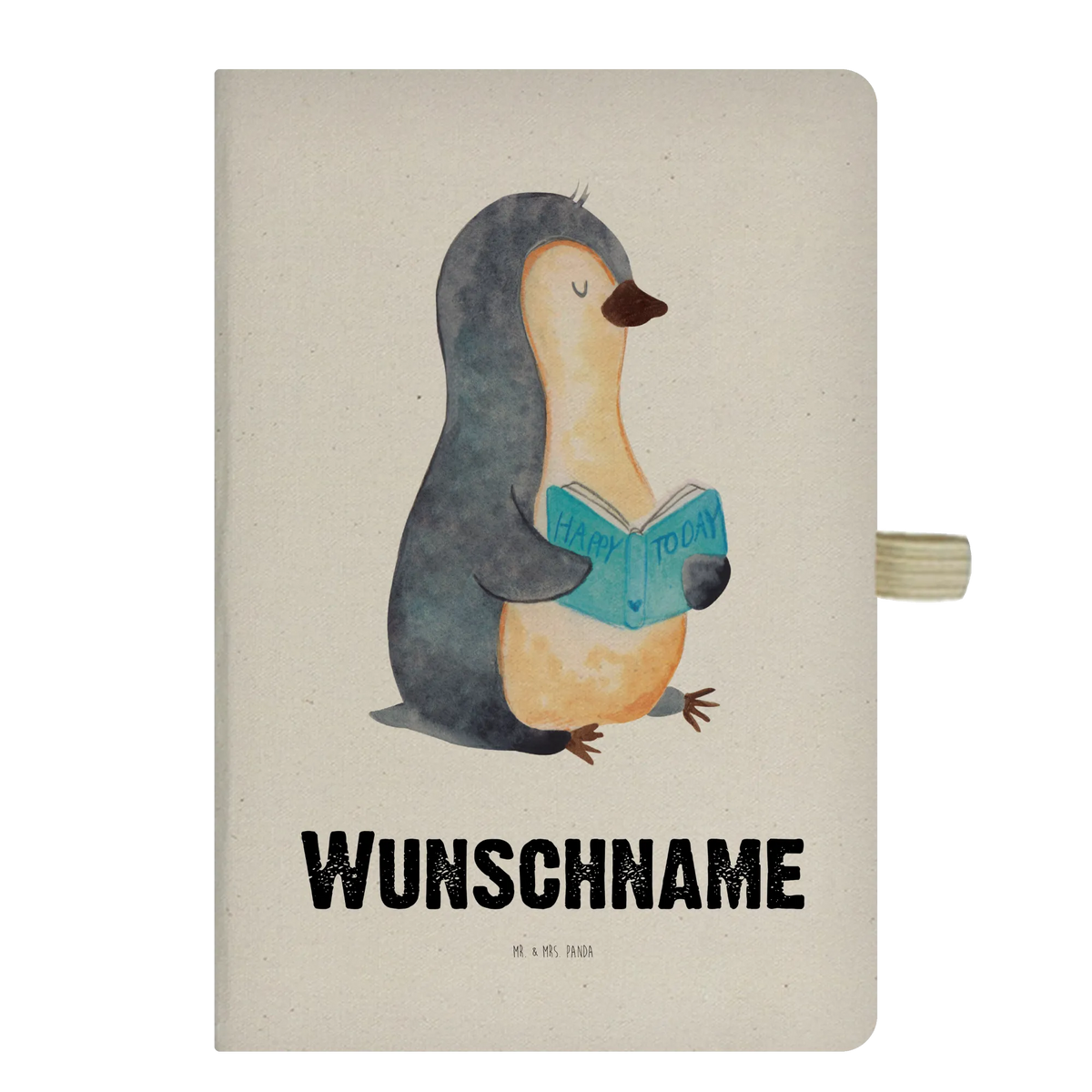 DIN A4 Personalizowany Notatnik pingwin książka Pinguin