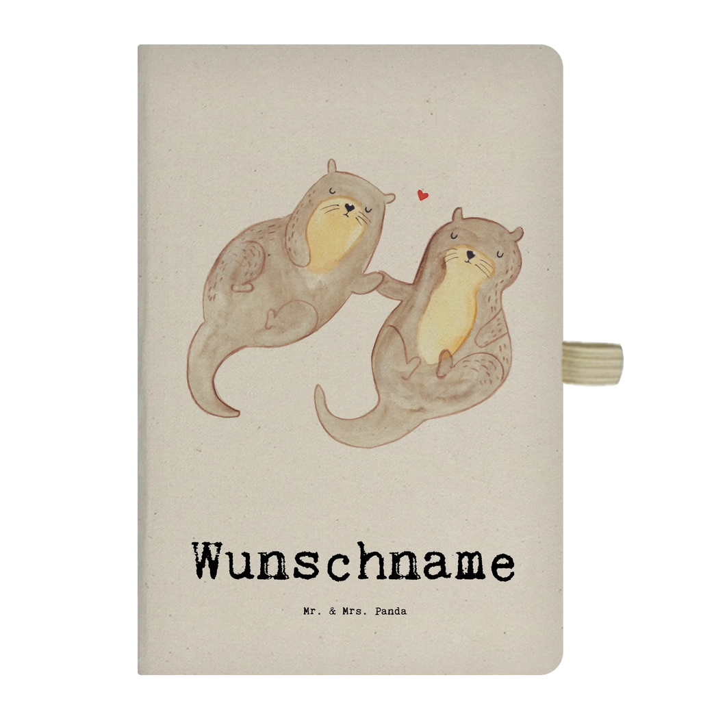 DIN A4 Personalizowany Notatnik wydra Najlepszy partner na świecie dla, Dziękuję, Prezent, Wręczyć, Urodziny, Prezent urodzinowy, Pomysł na prezent, Podziękować, Upominek, Sprawić radość, Tip na prezent