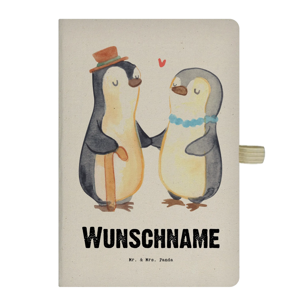 Personalised notebook penguin Best grandparents in the world for, thank you, gift, giving, birthday, birthday present, gift idea, souvenir, make you happy, gift tip, grandma, best, grandparents, oppi, oppa, grandmother, grandchild, grandfather, little thing, Grandparents, grandpa, granddaughter, grandpa. Grandpa, grandson