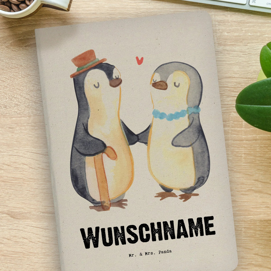 Personalised notebook penguin Best grandparents in the world for, thank you, gift, giving, birthday, birthday present, gift idea, souvenir, make you happy, gift tip, grandma, best, grandparents, oppi, oppa, grandmother, grandchild, grandfather, little thing, Grandparents, grandpa, granddaughter, grandpa. Grandpa, grandson