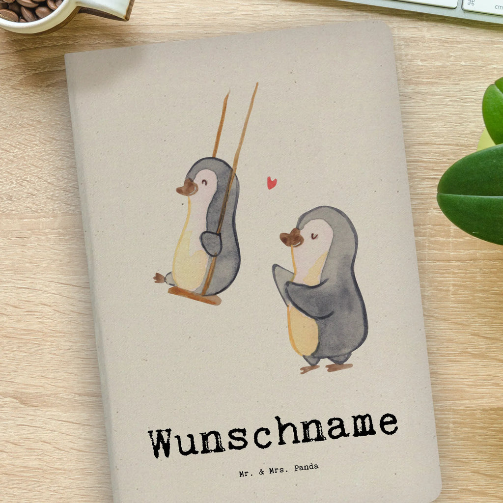 DIN A4 Personalizowany Notatnik Pingwin Najlepsza chrzestna na świecie dla, Dziękuję, Prezent, Wręczyć, Urodziny, Prezent urodzinowy, Pomysł na prezent, Podziękować, Upominek, Sprawić radość, Tip na prezent