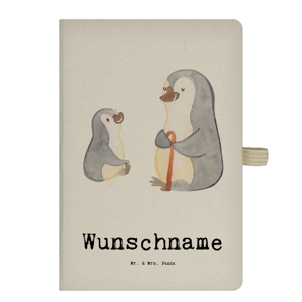 DIN A4 Personalizowany Notatnik Pingwin Najlepszy dziadek na świecie dla, Dziękuję, Prezent, Wręczyć, Urodziny, Prezent urodzinowy, Pomysł na prezent, Podziękować, Upominek, Sprawić radość, Tip na prezent