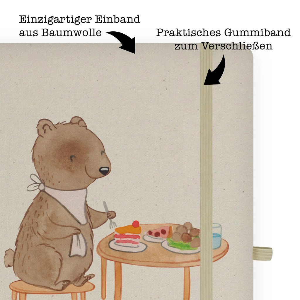 DIN A4 Personalizowany Notatnik niedźwiedź Jedzenie na mieście Prezent, Sport, Dyscyplina sportowa, Hobby, Darować, Dziękuję, Dzięki, Wyróżnienie, Wygrana, Sportowiec