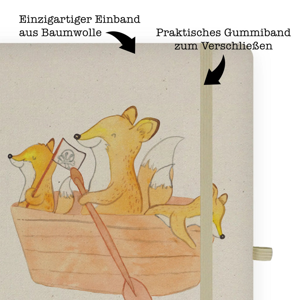 Personalised notebook Fox Canoeing Gift, sport, hobby, giving, thank you, award, profit, athlete, canoe rental, canoe tour, paddling tour, canoe school, Canoeing