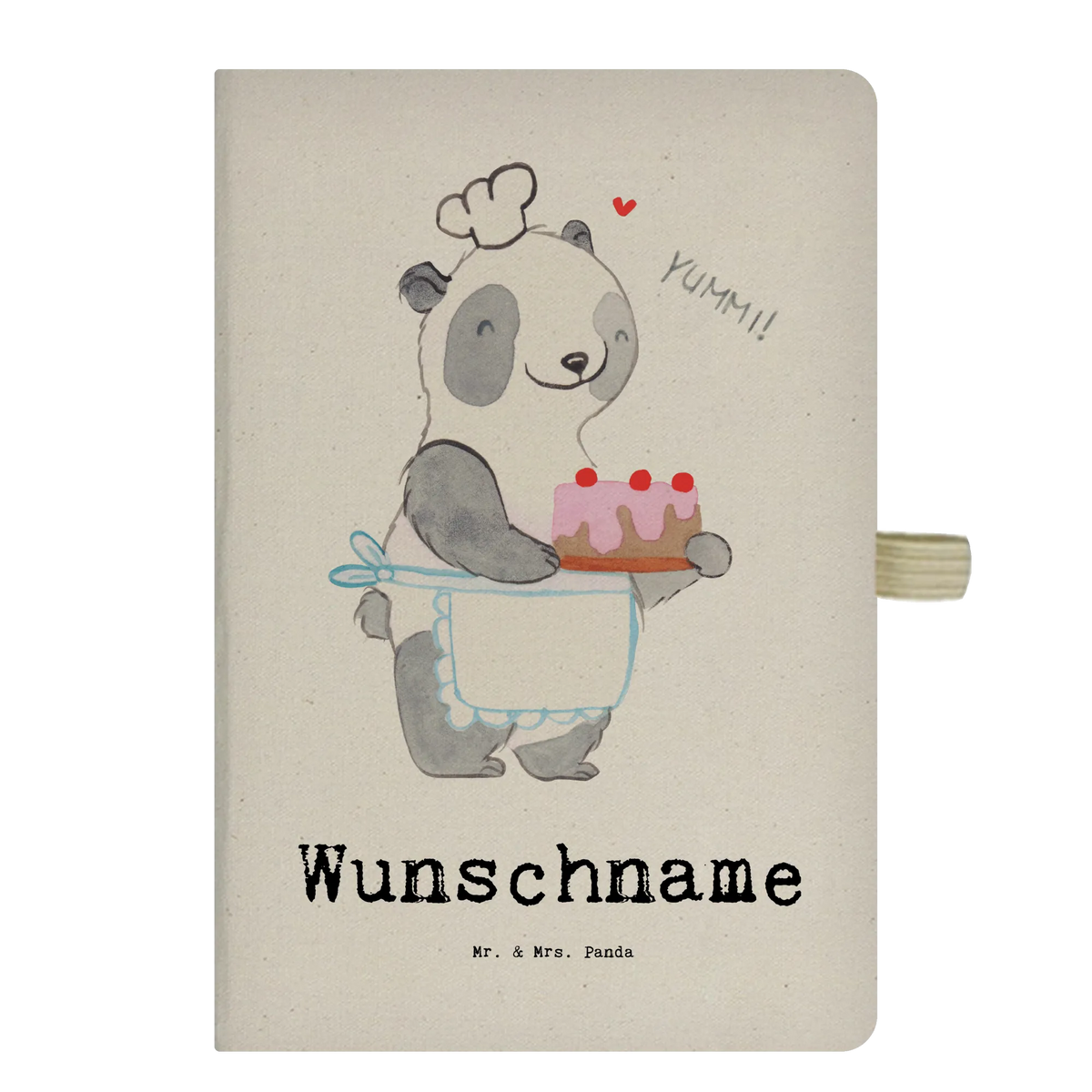 Personalised notebook bear Cook Gift, sport, hobby, giving, thank you, award, profit, athlete, hobby cook, Cooking