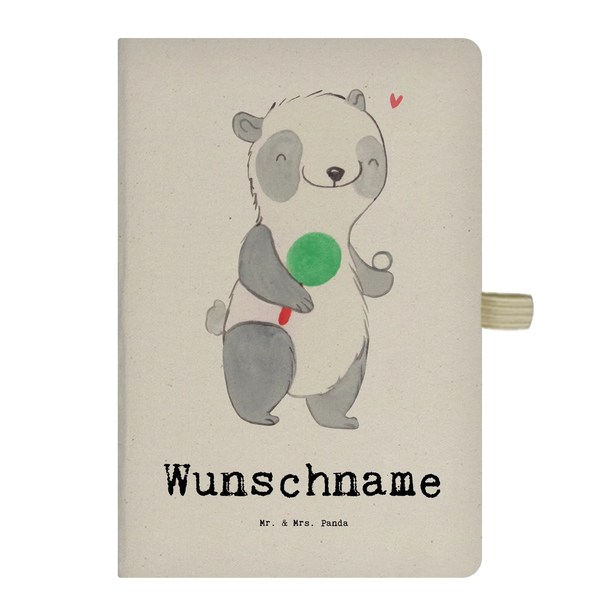 Personalised notebook panda table tennis Gift, sport, hobby, giving, thank you, award, profit, athlete, table tennis sayings, ball sports, table tennis club, table tennis championship, table tennis competition, table tennis association, Table tennis