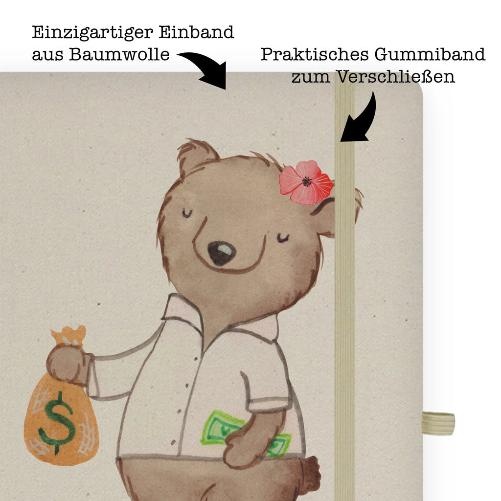 Personalised notebook female banker heart gift, gift idea, best, farewell gift, passing exam, anniversary, retirement, promotion, job start, sayings, funny, profession