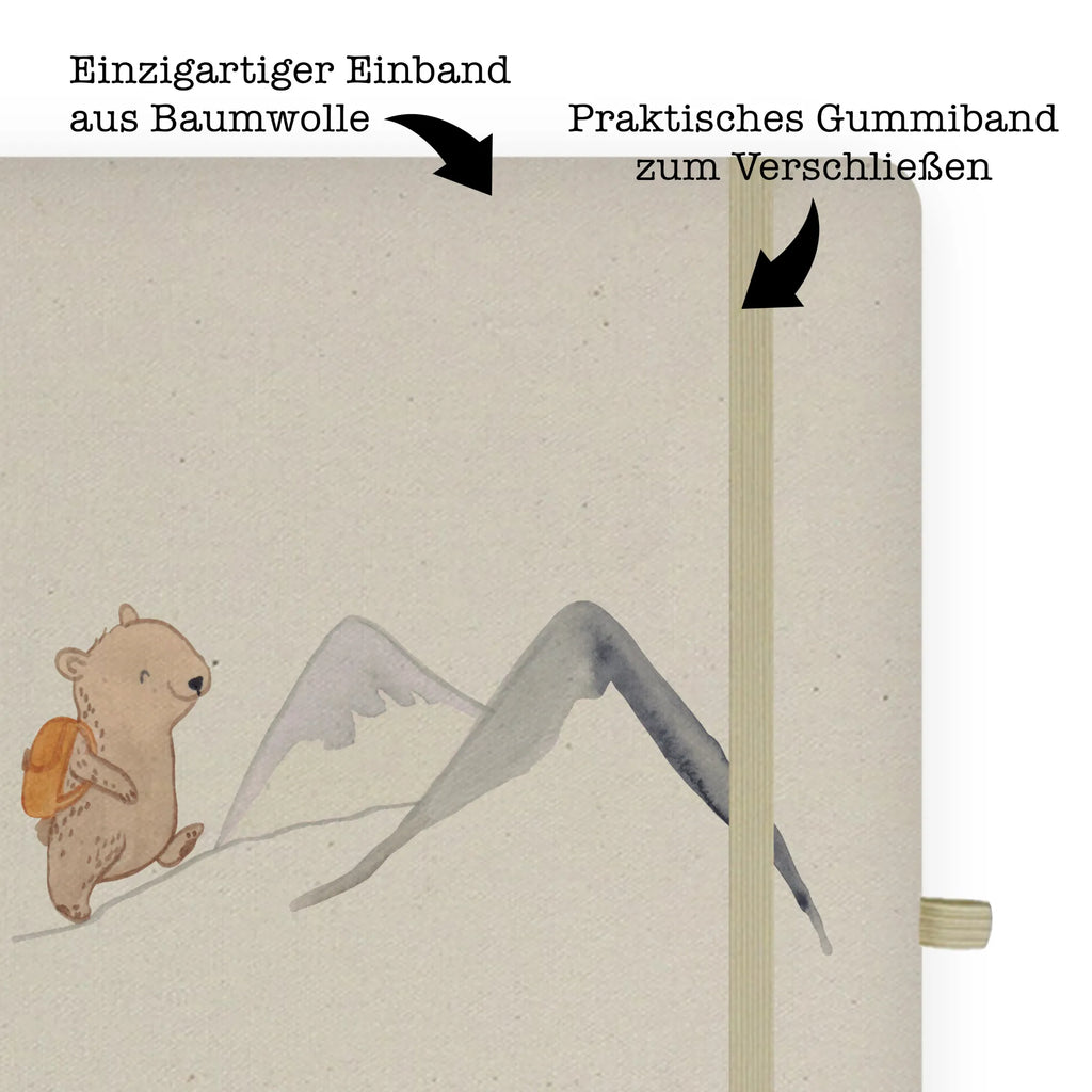 Personalised notebook bear Rockclimbing Gift, sport, hobby, giving, thank you, award, profit, athlete, hiking, alpine hiking, mountain sports, Mountaineering, trekking, alpinism