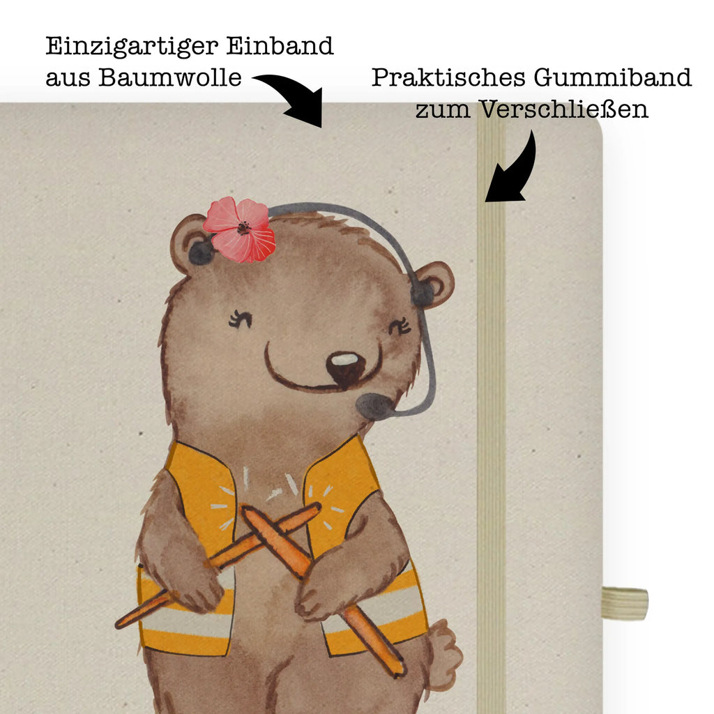 Personalised notebook female air traffic controller Heart gift, gift idea, best, farewell gift, passing exam, anniversary, retirement, promotion, job start, sayings, funny, profession