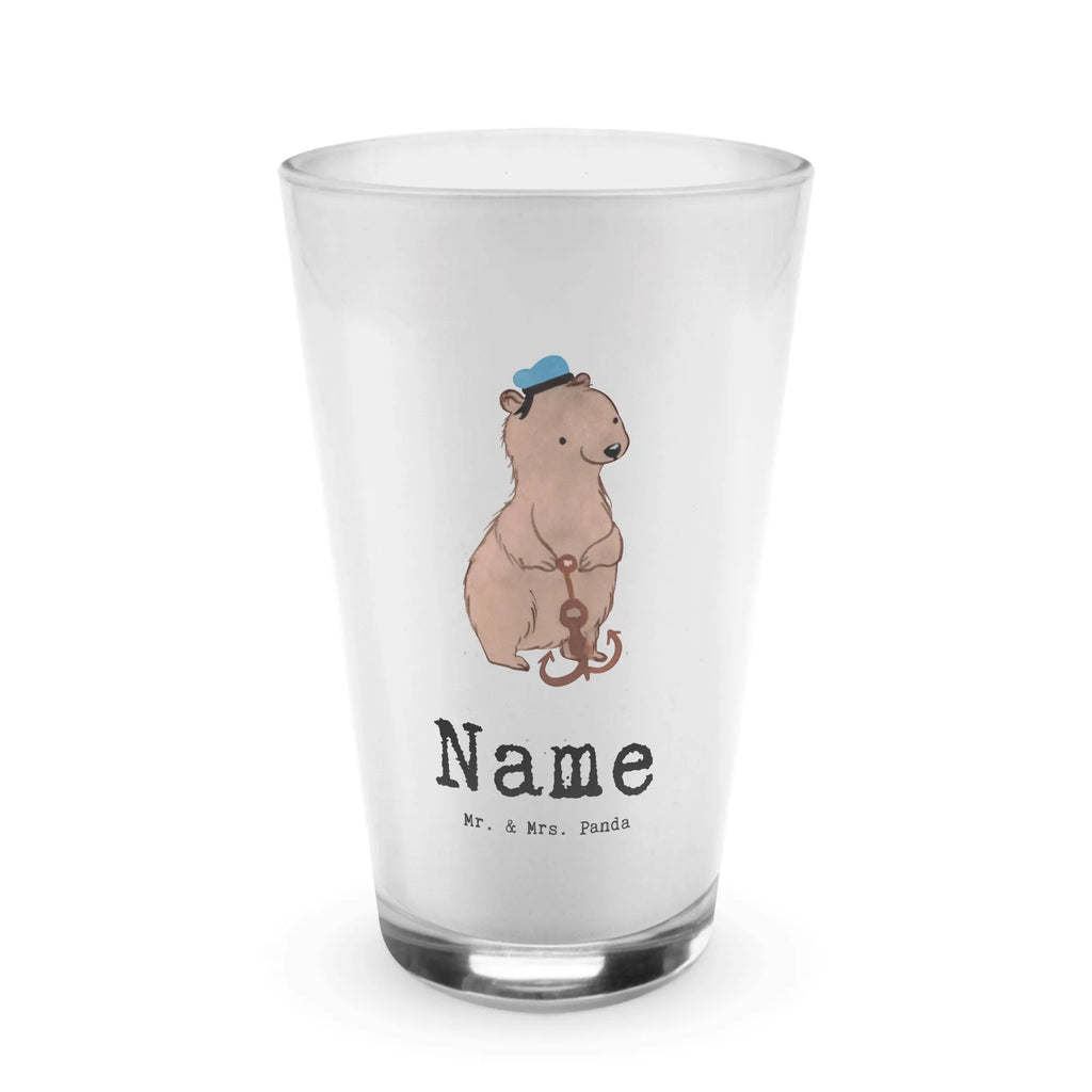 Personalised glass sailor Heart gift, gift idea, best, farewell gift, passing exam, anniversary, retirement, promotion, job start, sayings, funny, profession