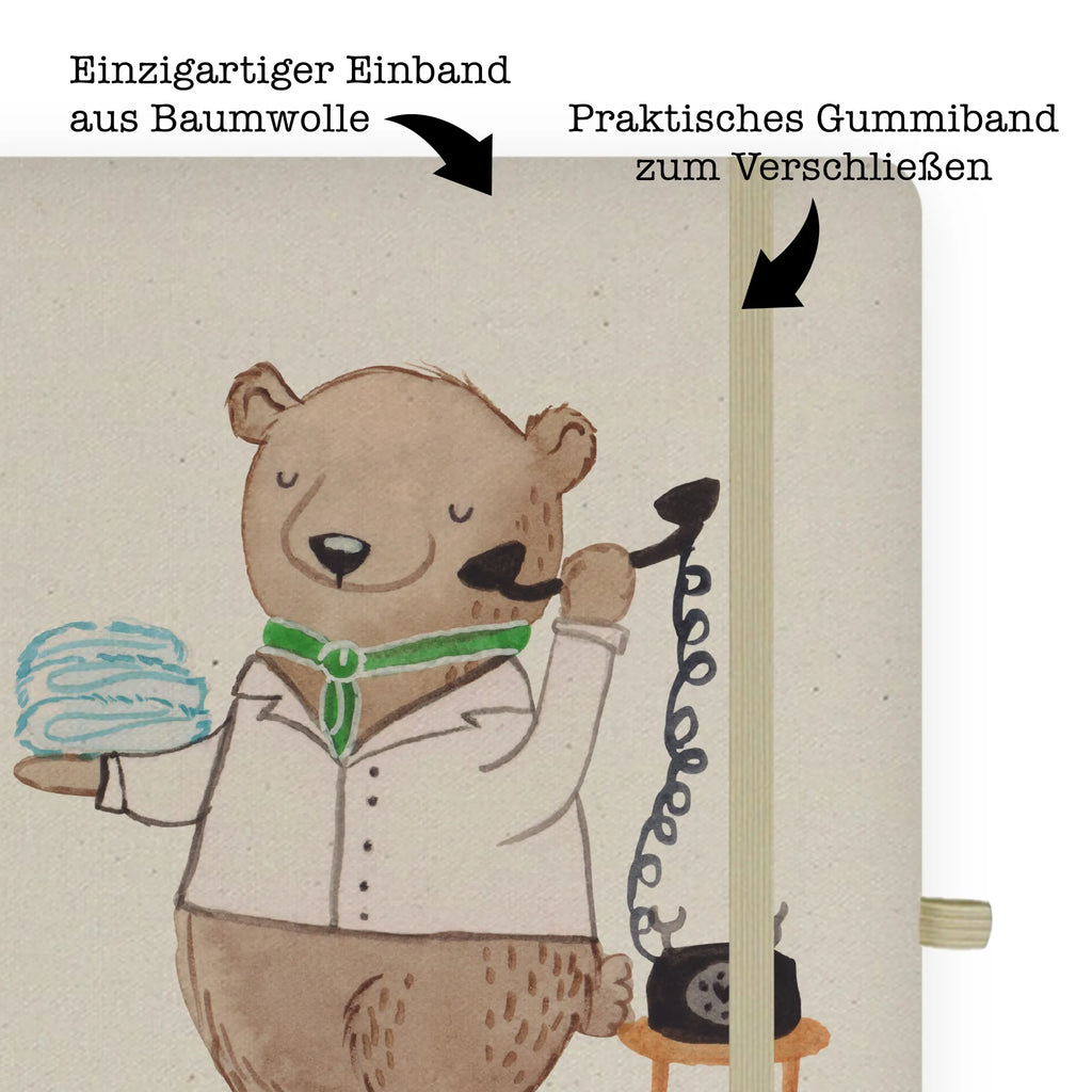 Personalised notebook Hotel professional Heart gift, gift idea, best, farewell gift, passing exam, anniversary, retirement, promotion, job start, sayings, funny, profession