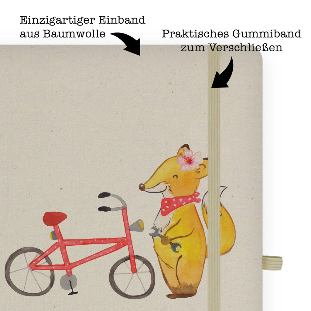 Personalised notebook Bicycle Mechatronic Technician Heart gift, gift idea, best, farewell gift, passing exam, anniversary, retirement, promotion, job start, sayings, funny, profession