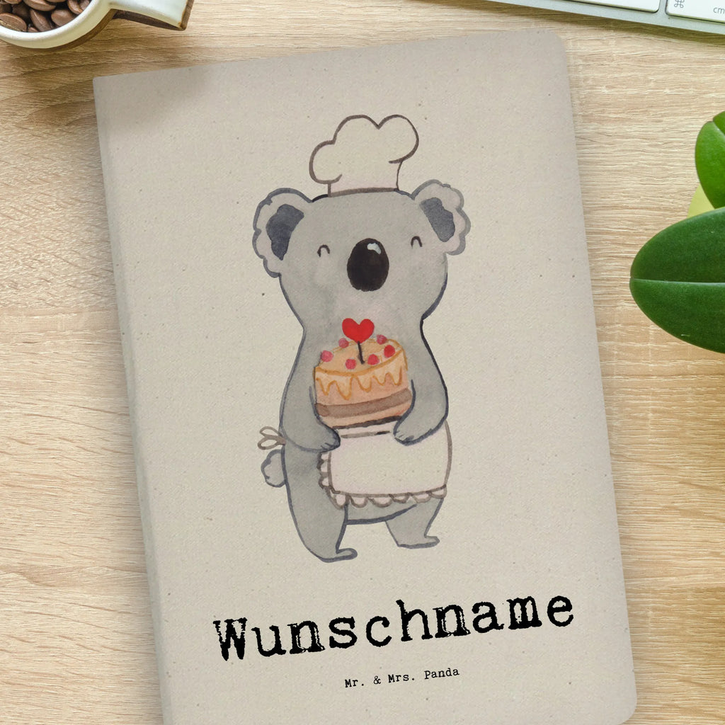 Personalised notebook Confectioner Heart gift, gift idea, best, farewell gift, passing exam, anniversary, retirement, promotion, job start, sayings, funny, profession