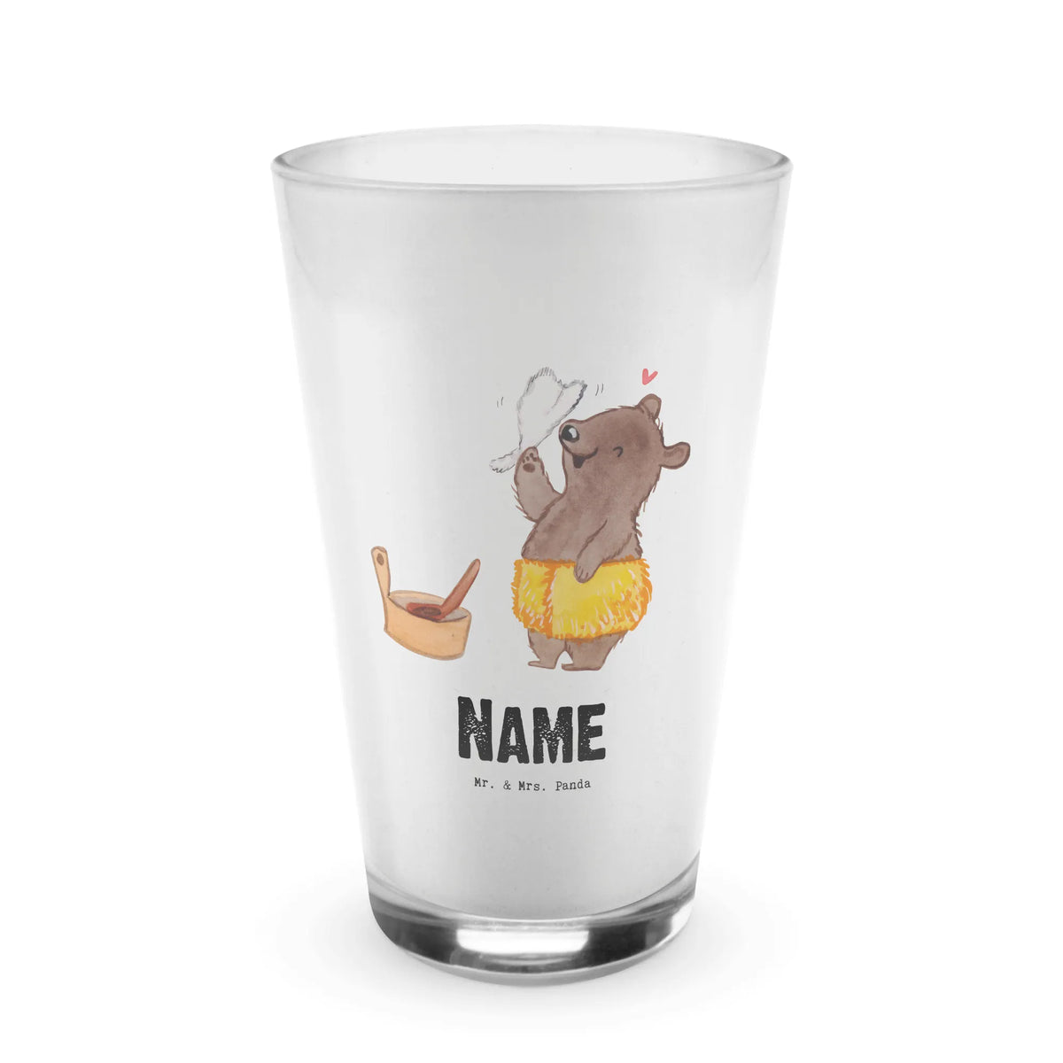 Personalised glass sauna master heart gift, gift idea, best, farewell gift, passing exam, anniversary, retirement, promotion, job start, sayings, funny, profession