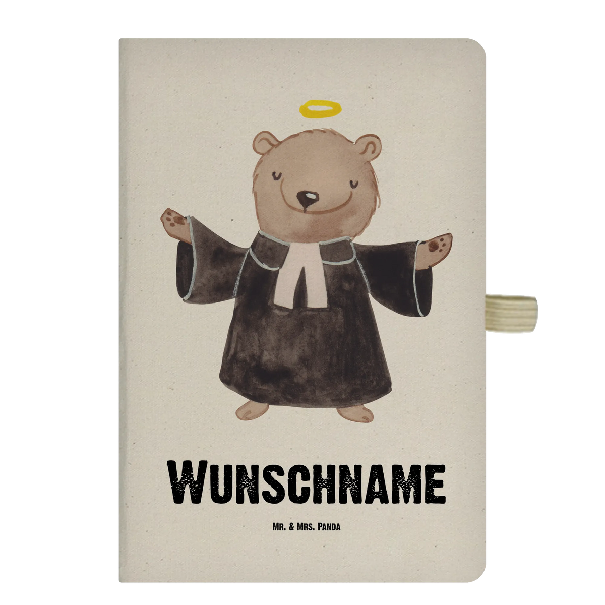 DIN A4 Personalizowany Notatnik pastor serce Zawód, Wykształcenie, Jubileusz, Pożegnanie, Emerytura, Kolega, Koleżanka, Prezent, Dawać, Pracownik, Współpracownik, Firma, Dziękuję, Dziękuję bardzo
