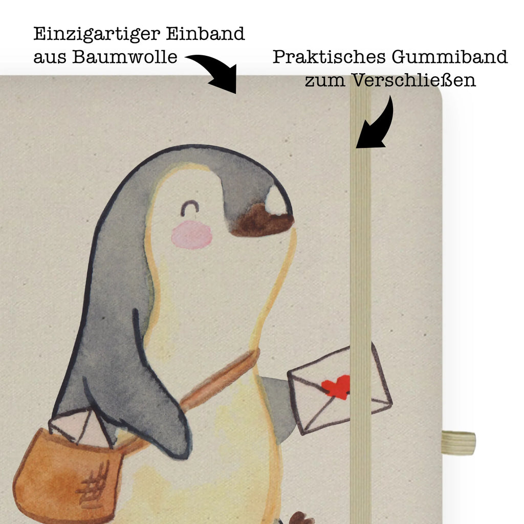 DIN A4 Personalizowany Notatnik Listonosz serce Zawód, Wykształcenie, Jubileusz, Pożegnanie, Emerytura, Kolega, Koleżanka, Prezent, Dawać, Pracownik, Współpracownik, Firma, Dziękuję, Dziękuję bardzo