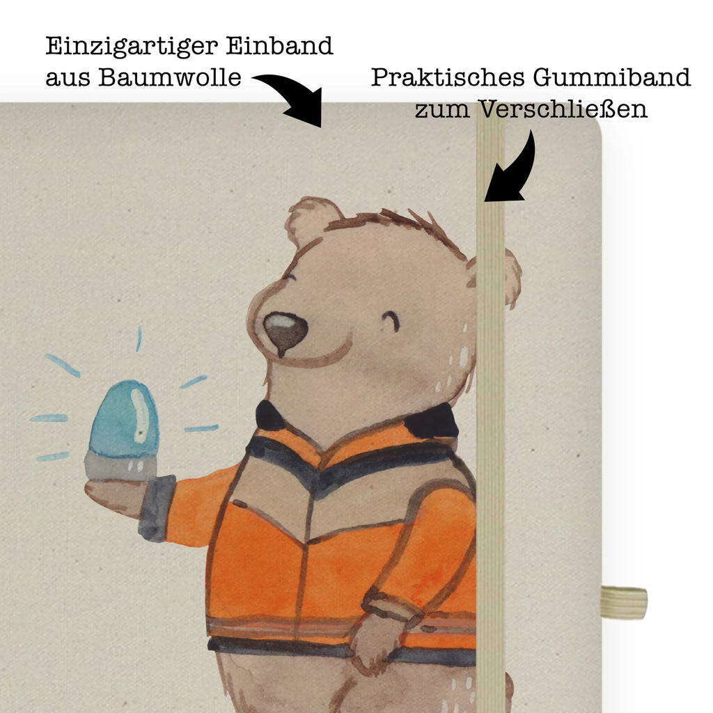 Personalised notebook ambulance driver Heart gift, gift idea, best, farewell gift, passing exam, anniversary, retirement, promotion, job start, sayings, funny, profession