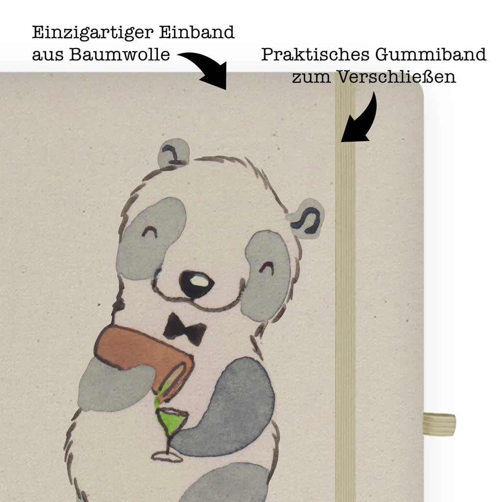 Personalised notebook bartender heart gift, gift idea, best, farewell gift, passing exam, anniversary, retirement, promotion, job start, sayings, funny, profession